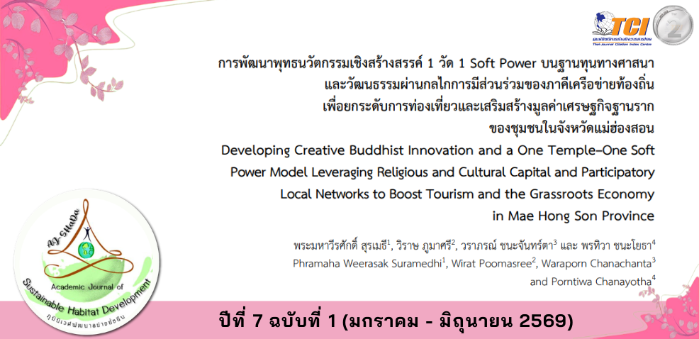 วารสารภูมินิเวศพัฒนาอย่างยั่งยืน