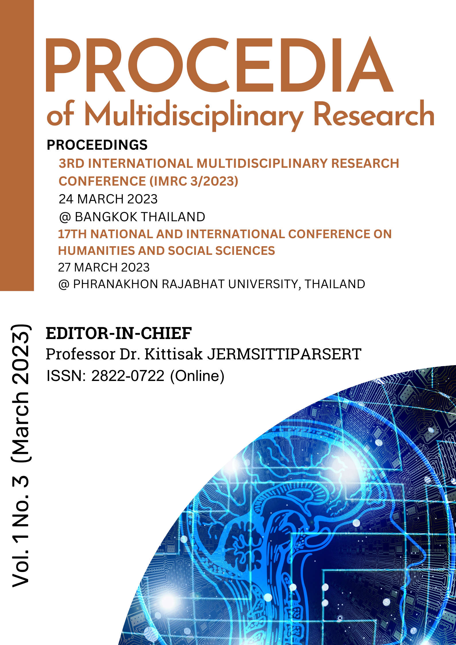 					View Vol. 1 No. 3 (2023): Procedia of Multidisciplinary Research (March 3/2023) 
				