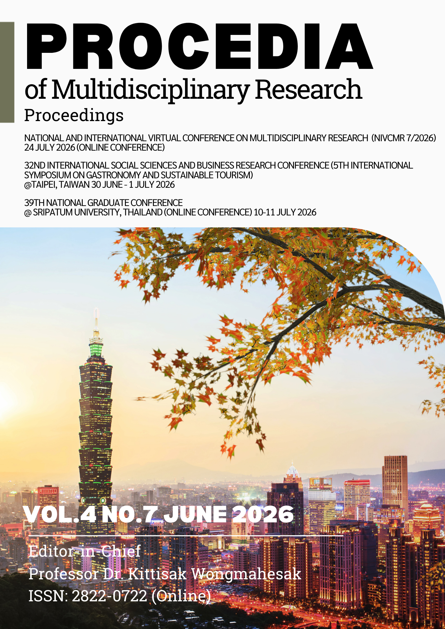 					View Vol. 4 No. 7 (2026): Procedia of Multidisciplinary Research (July 7/2026)
				