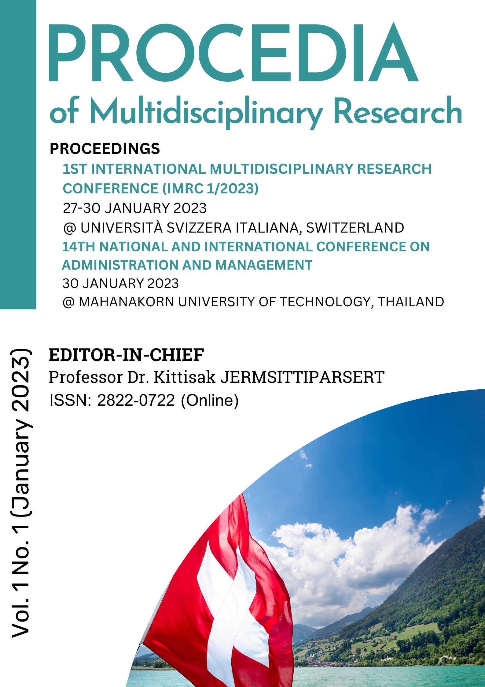 					View Vol. 1 No. 1 (2023): Procedia of Multidisciplinary Research (๋January 2023)
				