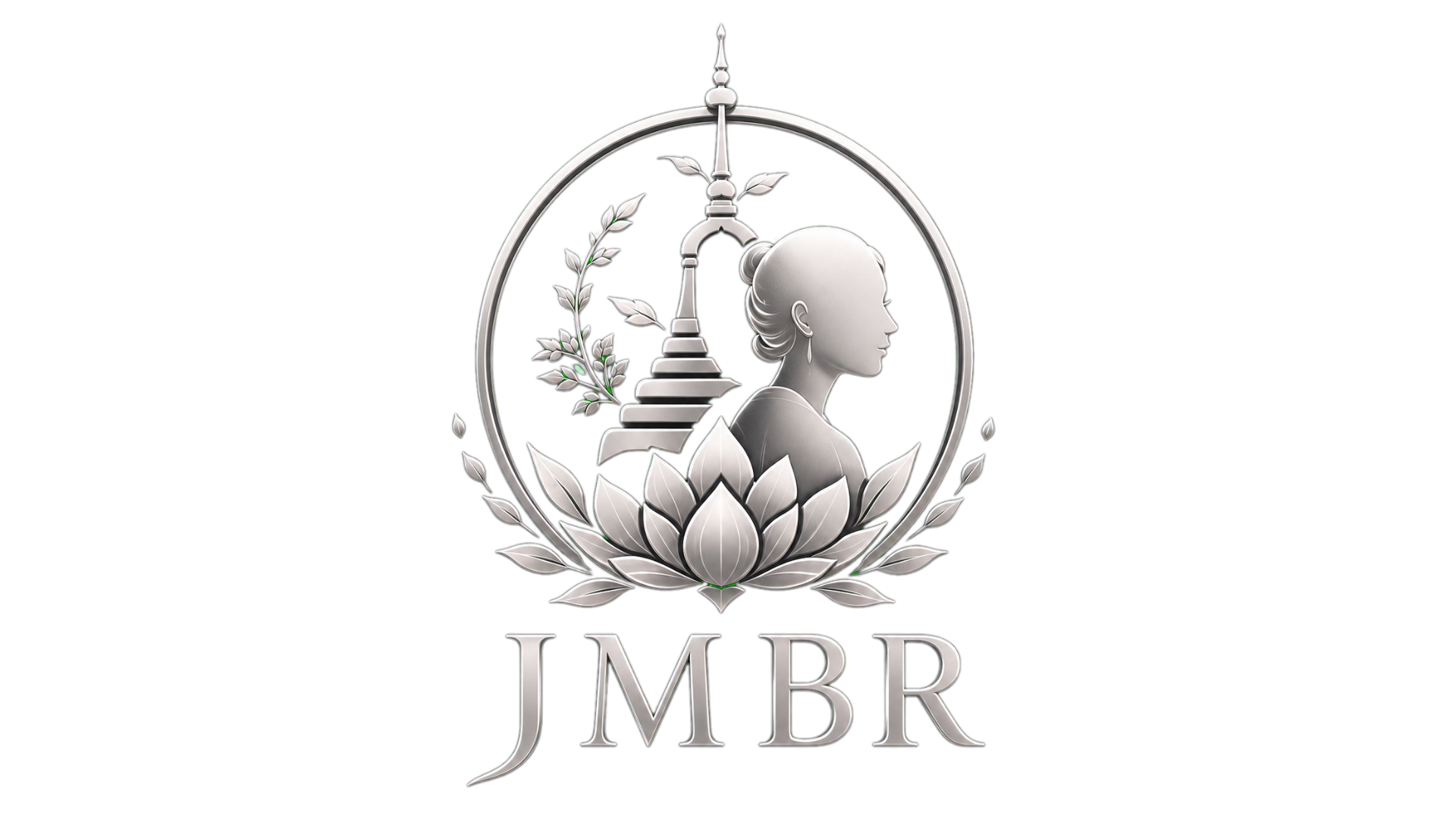 ตราสัญลักษณ์วารสารมหาปชาบดีเถรีปริทรรศน์  (Journal of Mahapajapati Buddhist Review - JMBR)